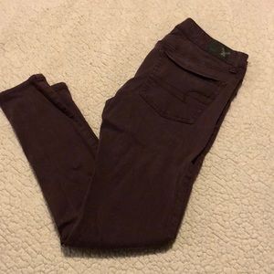 Burgundy American Eagle 🦅 jeggings